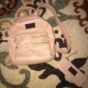 NWOT Steve Madden Backpack Purse w/Matching Pouch